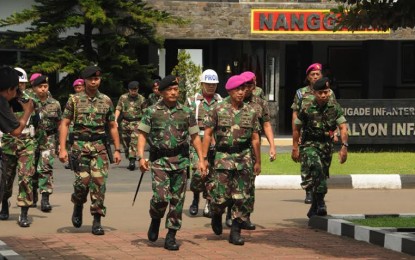 Panglima TNI Inspeksi Pasukan Pengamanan Pilpres
