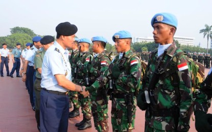 Satgas Kizi TNI Konga XXXVII-A/Minusca Terima Penghargaan Pemerintah RI