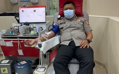 Peringati HUT ke-76 RI, Kompol Telly Alvin Inisiasi Kegiatan Donor Darah