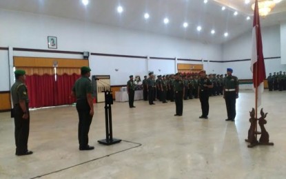 Pangdam Jaya Terima Laporan Korps Kenaikan Pangkat Anggota Kodam Jaya