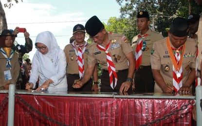 Kadispotmar Resmikan Monumen Pelayaran Lingkar Nusantara VI