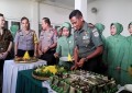 Sinergitas TNI-Polri di HUT ke-18 Korem 052/Wkr