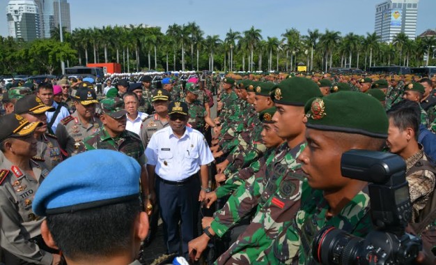 Kostrad Ikuti Gelar Apel Bersama di Monas