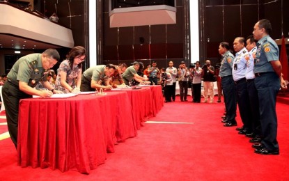 Mabes TNI Gelar Penandatanganan Kontrak Pengadaan Barang dan Jasa