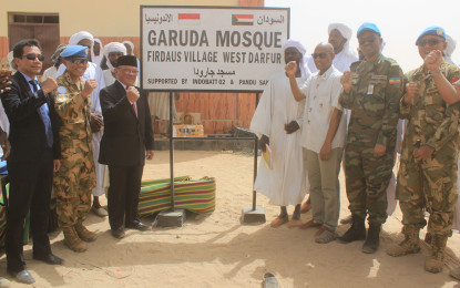 Pasukan Garuda Darfur Resmikan Masjid di Sudan